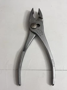 Utica 7-6 Slip Joint Pliers USA Made - 6 1/2" Length w/ Textured Grip - Picture 1 of 3