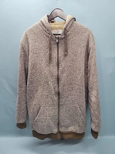 Big Ball Sports Gray Brown Insulated Hoodie Sweatshirt Size Men's 1XL Tall - Picture 1 of 8