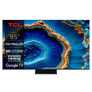 TCL C80 Series 85C805K 2.16 m 85" 3840 x 2160 pixels QLED Smart TV Wi-Fi Black - Picture 1 of 1