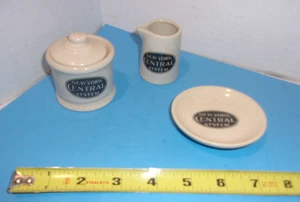 New York Central Railroad China Covered Sugar Creamer & Dish Train Gift Shop - Picture 1 of 4