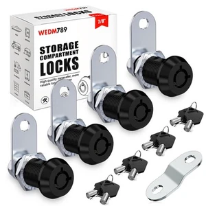 Tubular Cam Lock,RV Storage Locks,Tool Box Locks,Cabinet Locks with 7/8" Cyli... - Picture 1 of 7