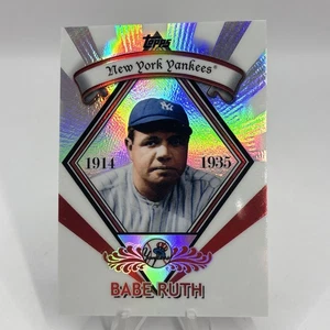 2009 Topps Legends Babe Ruth SP RIFRATTORE PR-3 - Foto 1 di 5