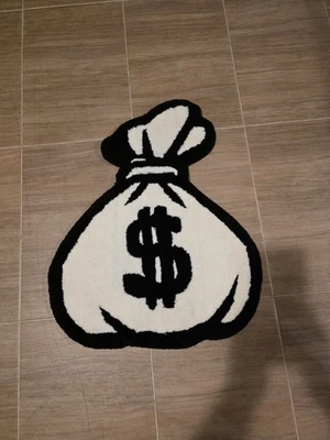 Handmade Rug - Money. Carpet. 100% Wool.  Living Room, Bed Rugs. - Image 1 of 2