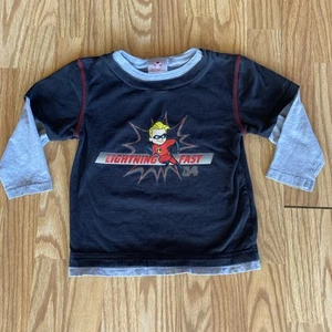 Disney Vintage Kids Incredibles Long Sleeved T-shirt Dash Size 4t Early 2000’s - Picture 1 of 5