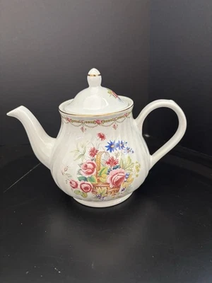 Tetera Arthur Wood & Son 6524 cesta floral Foto 1 de 4