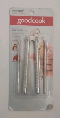 Щелкунчик с 2 металлическими медиаторами ~ хороший повар ~ грецкие орехи ~ морепродукты ~ краб омар трещотка ~ новый в упаковке - Изображение 1 из 2