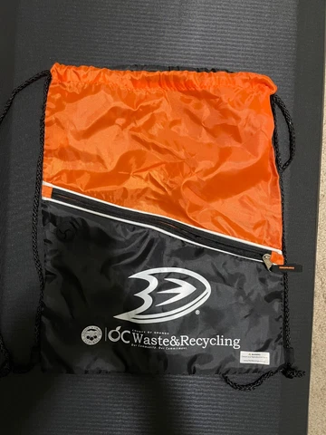 Mighty Anaheim Ducks Hockey NHL Drawstring Bag Sack Pack Cover