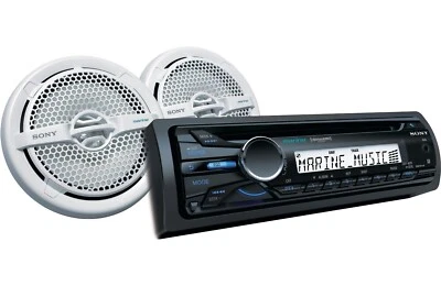 Radio marina Sony CXS-M2016 con paquete de 2 altavoces Foto 1 de 4