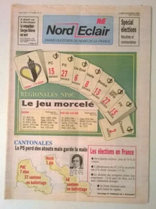 NORD ECLAIR vom 23.03.1992 - Elect. region. & Kantone 1. Gr. / MORT G. DELERUE - Bild 1 von 12