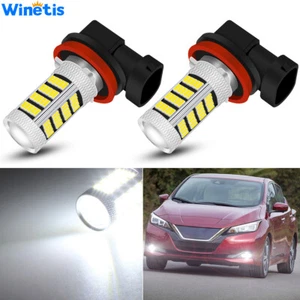 2X H8 H11 White LED Fog Light Bulbs For Nissan Altima Maxima Rogue Sentra Titan - Picture 1 of 12
