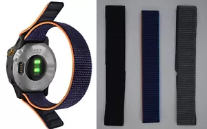 Quick Release 22mm Fabric Watch Strap for Garmin Quatix 5 Sapphire Instinct band - Picture 1 of 13