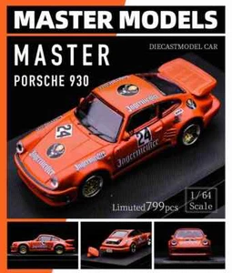 1:64 Master Porsche 930 911 Turbo Black Bird Diecast Toy Car Model Gulf Gifts - Picture 1 of 13