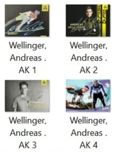 Andreas WELLINGER (1) 2 Autogramm Bilder - Print Copys + 2 SKI - WM - AK - Bild 1 von 1