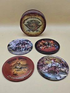 Disney Set of 4 Coaster Set - Pirates Of The Caribbean - Dead Men Tell No Tales - Picture 1 of 10