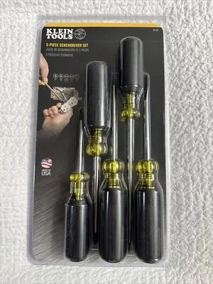 Klein Tools 85445 5pc Screwdriver Set, Phillips, Slotted, and Square Tips - New - Image 1 of 4