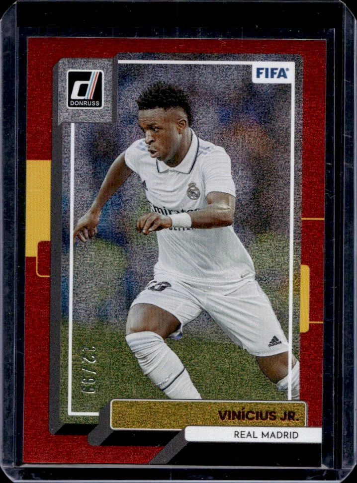 2022-23 Donruss Vinicius Jr Red Parallel #22/99 Real Madrid