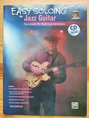 Easy Soloing for Jazz  Guitar - Tom Dempsey - Libro + CD -Nuovo! - Immagine 1 di 2
