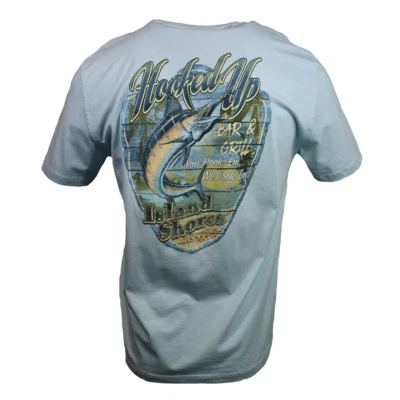 Camiseta Hooked Up Para Hombre -Talla Pequeña - "Island Shores" Bar & Grill, Bahama Beach Foto 1 de 4