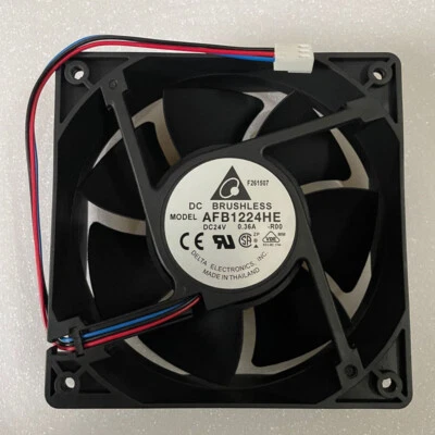 1pcs Delta AFB1224HE-R00 120mm DC24V 0.36A   inverter cooling fan 3pin - Image 1 of 3