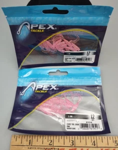 NEW Apex Tackle Curly Tail  Grub Soft Plastic 1" 2 - 12 Packs Pink Silver Flake - Picture 1 of 4