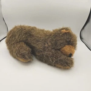 Vintage Toyland 14" peluche marrone orso grizzly che giace Israele molto raro! - Foto 1 di 11