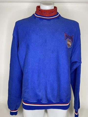 Vintage Detroit Pistons XL The Game Turtleneck Sweatshirt Made in USA Cover