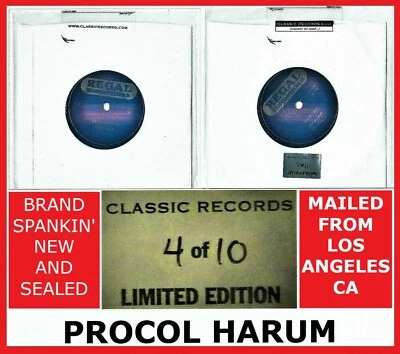PROCOL HARUM  A WHITER SHADE OF PALE - CLASSIC RECORDS 45rpm - NUMBERED Ltd.Ed. - Imagem 1 de 4