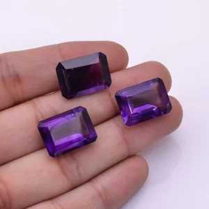Natural Amethyst Faceted Cut Octagon Shape AAA Quality Gemstone - Picture 1 of 12