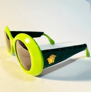 Gianni Versace Sonnenbrille Mod. 1996 418/P Col 899 grün Leder - Bild 1 von 16