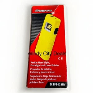 HERRAMIENTAS ENCAJABLES ALTA VISIBILIDAD LED Luz de inundación de bolsillo con puntero láser ECSPB023HV Nuevo - Imagen 1 de 4