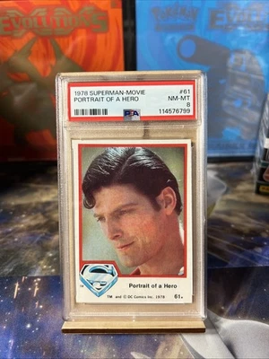 1978 Superman-Movie Portrait Of The Hero No. 61 PSA 8 - Image 1 of 2