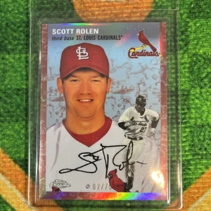 2023 Topps Chrome Platinum Scott Rolen Rose Gold Refractor /75 #136 Cardinals - Bild 1 von 3