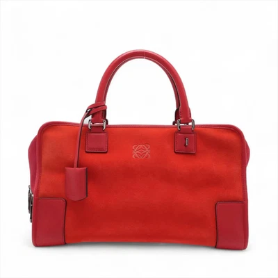 Loewe Amazona 36 suede x leather Hand bag orange x pink - Image 1 of 4