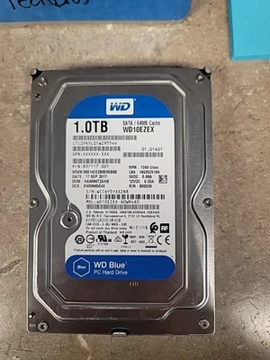 Western Digital WD10EZEX-60WN4A0, 1TB HDD, 7200RPM, 3.5", 36585 Hours On - image 1 of 4