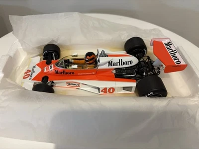 Minichamps 1/18 Gilles Villeneuve 1977 British GP Debut McLaren M23 - Image 1 of 4