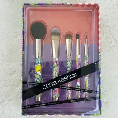 Sonia Kashuk Limited Edition 5 Piece Brush Set 2014 - Snake Serpent Colorful - Image 1 of 4