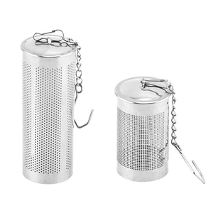 Colador de acero inoxidable para oficina con fugas de té suelto de especias pequeñas 2 piezas - Imagen 1 de 12