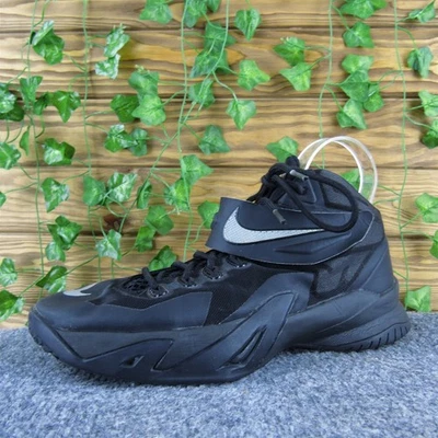 耐克运动鞋 LeBron James Zoom Soldier VIII 男孩 Y 7 运动黑色合成 — 第 1/4 张图片