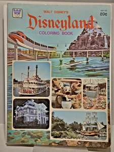 Libro para colorear vintage 1975 Walt Disneyland Whitman - Imagen 1 de 2