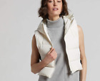Adroit Atelier Lola Quilted Full Zip Gilet W/ Adjustable Side Buckles And Hood