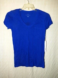 Camiseta Manga Corta Caslon Azul Surf Algodón/Modal Jrs XS Nueva con Etiquetas - Imagen 1 de 5