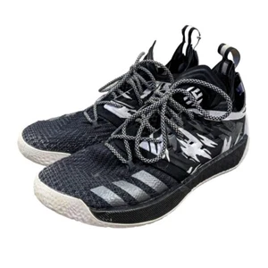 adidas Harden Vol 2 Traffic Jam Sneakers Men's Size 9 Shoes Black White - Picture 1 of 14