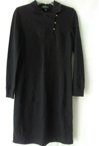 Vestido Lauren Jeans Co LRL Ralph Lauren talla S negro manga larga algodón - Imagen 1 de 5