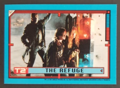 T2 Terminator 1991 The Refuge Topps Sticker Card #17 (NM) - Image 1 of 2
