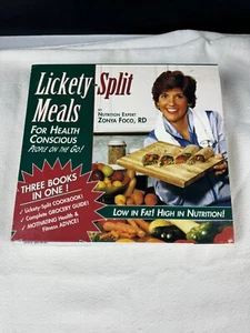 Lickety Split Meals for Health Conscious People on the Go! 3 In 1 Spiral Book - Picture 1 of 10