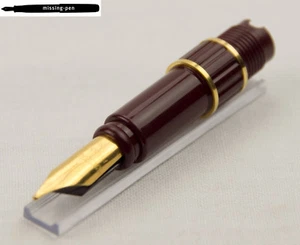 Waterman Centurion Nib Section in Bordeaux Red - Gold in F - Picture 1 of 2