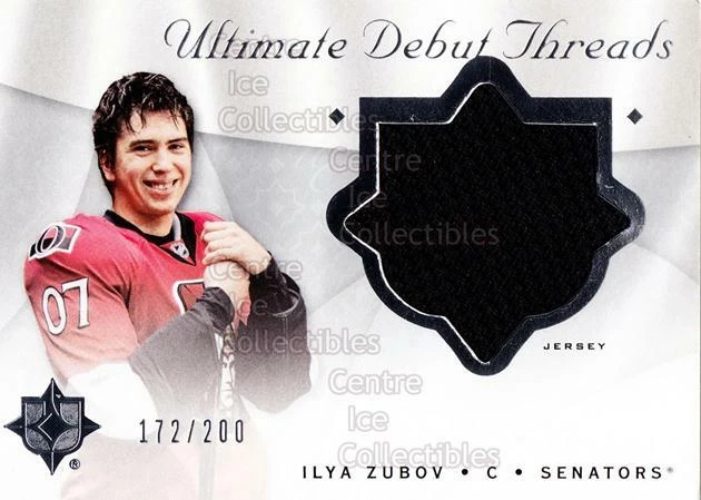 2008-09 UD Ultimate Collection Debut Threads #IZ Ilya Zubov - Image 1 of 1