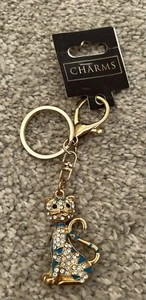 CHARMS Gem Cat Key Ring New - Picture 1 of 2