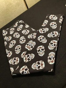 NO BOUNDARIES Juniors Size L (11-13) Day of the Dead/Sugar Skull Ankle Leggings - Picture 1 of 5