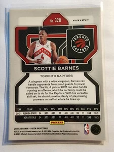 2021-22 Prizm Cracked Ice ERROR Scottie Barnes BACK / Keldon Johnson FRONT #320 - Picture 1 of 2